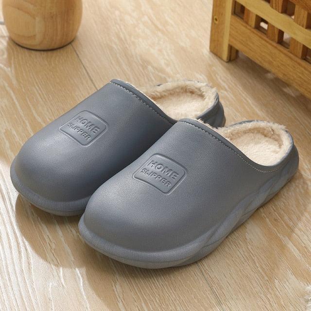 Winter Waterproof Home Slippers Womens New Plush Warm House Soft Slippers Non-Slip Memory Foam Couples Shoes Women's Cozy Warm Slippers Memory Foam Indoor Outdoor Winter Slippers