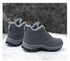 Winter Womens Mens Boots Plush Leather Waterproof Climbing Hunting Shoes Unisex Lace-up Outdoor Warm Hiking Boot Warm Ankle Cushionable Non-Slip Fashion Booties For Outdoor Walking