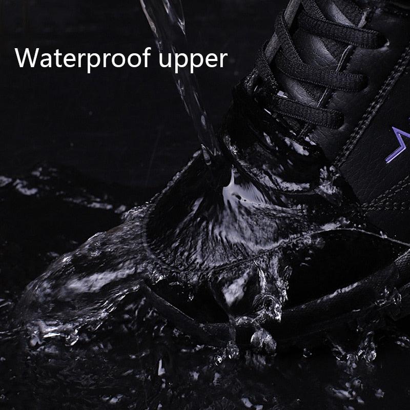 Winter Womens Mens Boots Shoes Plush Warm Sneakers Outdoor Waterproof Ankle Snow Boots Casual Leather Hiking Boots Outdoor Trekking Boot Mid Hiker Boot For Mens