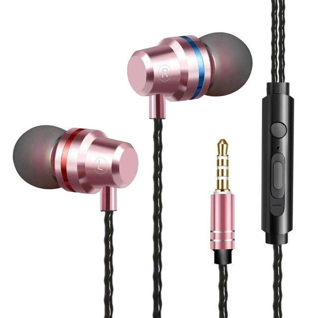 Wired Earphones In-Ear For Computer PC 3.5mm Earbuds Stereo Headset Gamer Handsfree With Mic Wired Earbuds Noise Isolating in-Ear Headphones Earphones with Mic Volume Control 3.5mm Plug for Sports Workout Compatible