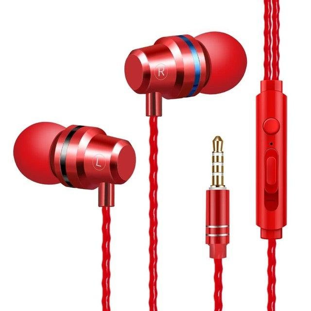 Wired Earphones In-Ear For Computer PC 3.5mm Earbuds Stereo Headset Gamer Handsfree With Mic Wired Earbuds Noise Isolating in-Ear Headphones Earphones with Mic Volume Control 3.5mm Plug for Sports Workout Compatible