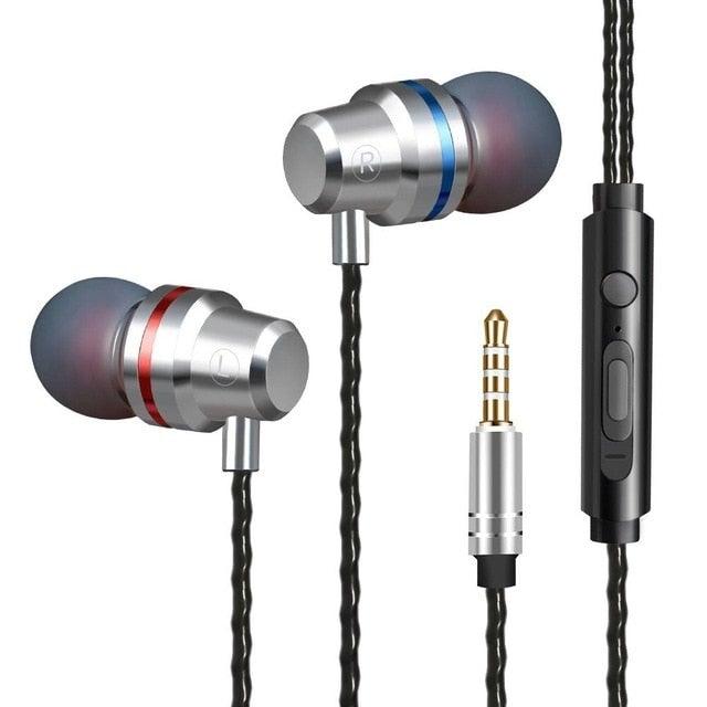 Wired Earphones In-Ear For Computer PC 3.5mm Earbuds Stereo Headset Gamer Handsfree With Mic Wired Earbuds Noise Isolating in-Ear Headphones Earphones with Mic Volume Control 3.5mm Plug for Sports Workout Compatible