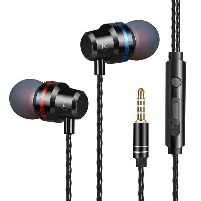 Wired Earphones In-Ear For Computer PC 3.5mm Earbuds Stereo Headset Gamer Handsfree With Mic Wired Earbuds Noise Isolating in-Ear Headphones Earphones with Mic Volume Control 3.5mm Plug for Sports Workout Compatible