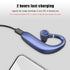 Wireless Blue Earhook Bluetooth Headphones Business Office Bluetooth 5.0 Over Ear Earphone Stereo Single Earbud With Mic HiFi Headphone Single Ear Headset Super Long Standby Noise Reduction Earpiece Compatible With Smartphones