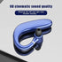 Wireless Blue Earhook Bluetooth Headphones Business Office Bluetooth 5.0 Over Ear Earphone Stereo Single Earbud With Mic HiFi Headphone Single Ear Headset Super Long Standby Noise Reduction Earpiece Compatible With Smartphones