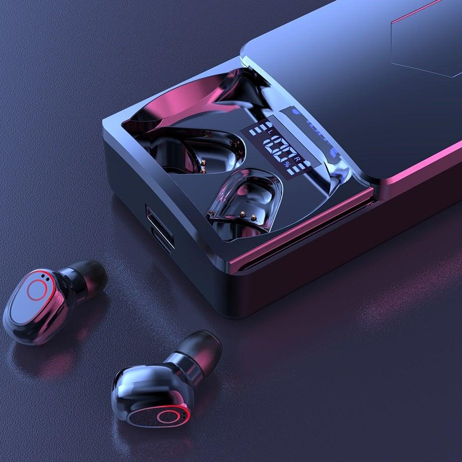 Wireless Earbuds With Microphone Bluetooth 5.1 Headphones in-Ear Touch Control Hi-Fi Stereo Sound Earphones Excellent Playing Time Deep Earphones Bluetooth Wireless Charging Box Headphones LED Display Sport Waterproof Earbuds Headsets 10000 mAh