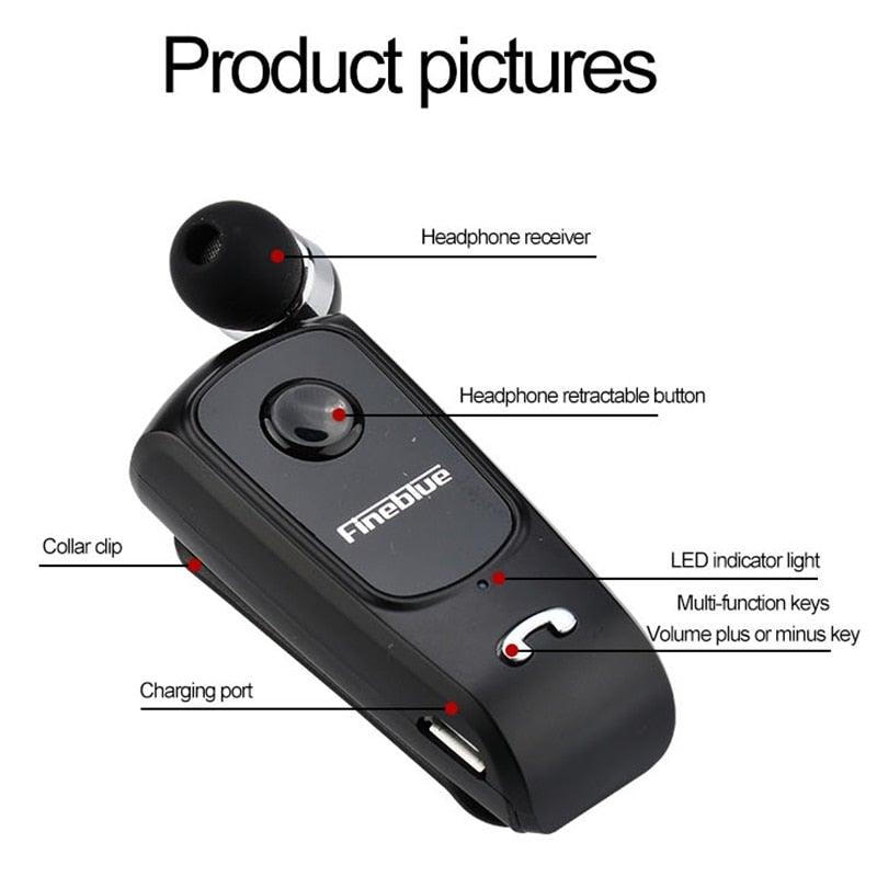 Wireless Earphone Bluetooth Handsfree Earbuds Headset Calls Remind Vibration Wear Clip Driver For Phone With Mic  Wireless Bluetooth Headphones With Microphone Excellent Playtime Neckband Bluetooth Headphones Running Wireless Unique Earbuds For Business