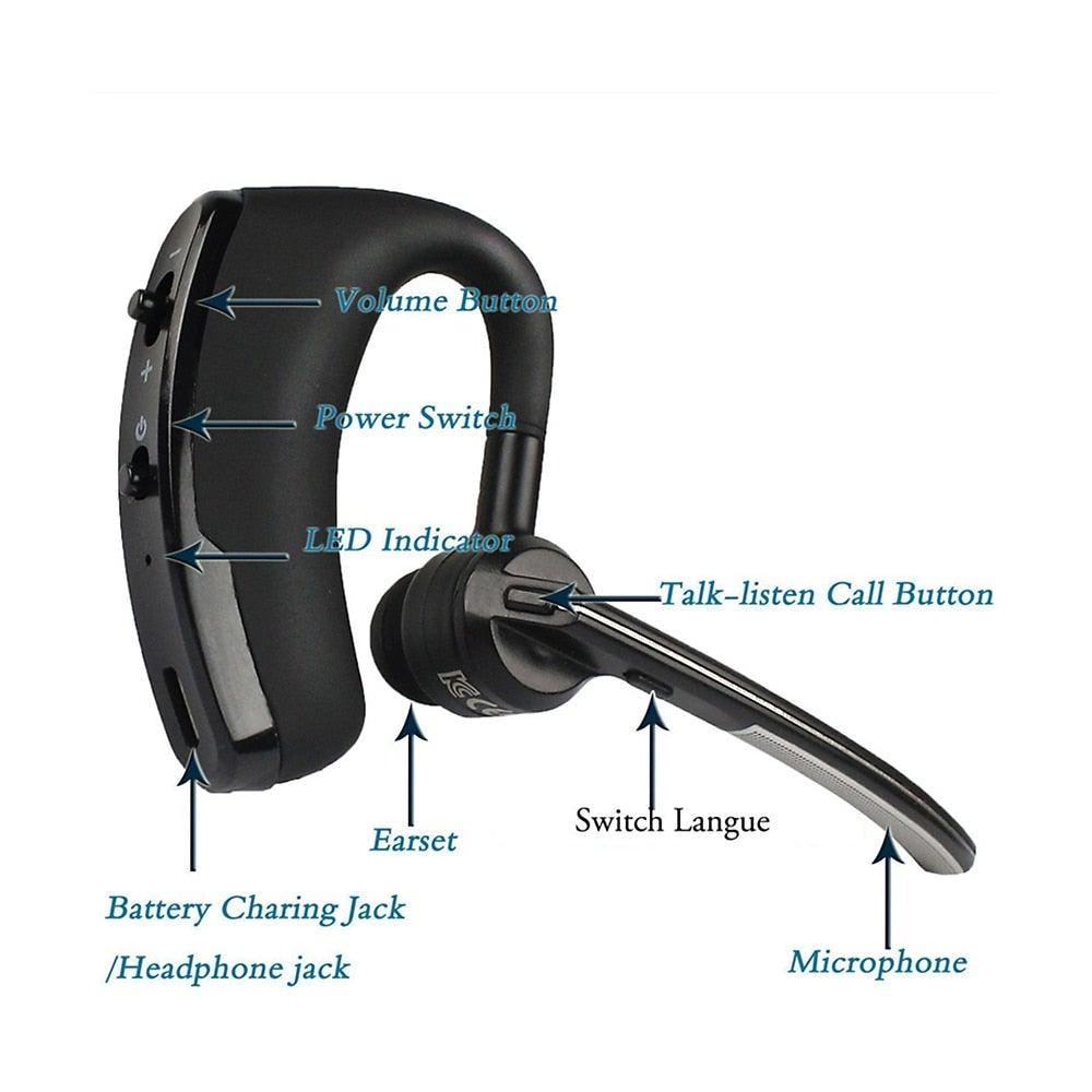 Wireless Earphonenduction Open-Ear Bluetooth Headphones Includes Sticker Pack  Business Headset Handsfree Call Headphone Driving Sports Earbud With Mic headset Bass Earphones