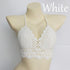 Woman Bikini Top Crochet Knit Separate Female Women Comfortable Beach Crochet Crop Summer Halter Tank Top Beach Knit  Bra Beachwear Plus Size Bathing Suits Summer Beach Crochet Crop Tank Top