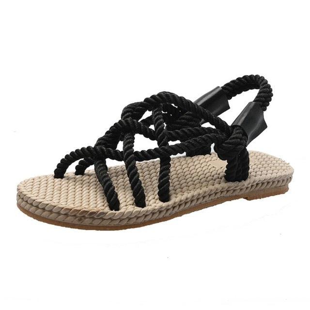 Woman Shoes Braided Rope With Traditional Casual Style And Simple Creativity Fashion Sandals Comfortable Summer Sandal With Arch Support Waterproof Comfy Sandals For Travel Beach