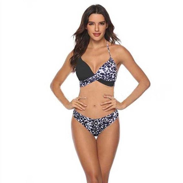 Women Bikini Set Push Up Female Swimsuit Swimwear Swim Two Piece Brazilian Bathing Suit Large Plus Size Women's Twist Front High Waist Bikini Swimsuit Drawstring Tie Side Bottom Two Piece Bathing Suit