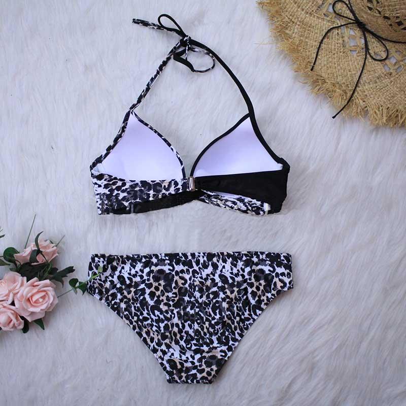 Women Bikini Set Push Up Female Swimsuit Swimwear Swim Two Piece Brazilian Bathing Suit Large Plus Size Women's Twist Front High Waist Bikini Swimsuit Drawstring Tie Side Bottom Two Piece Bathing Suit