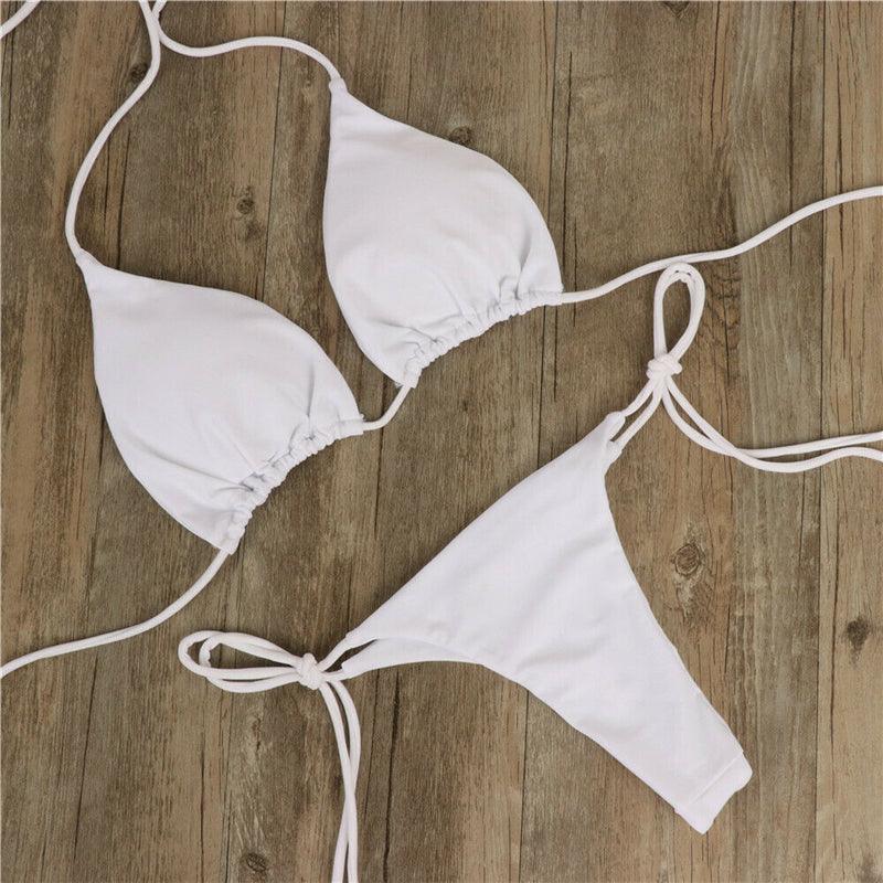 Women Bikini Swimsuit Push-Up Bra Bikini Set Two Piece Swim Suit Swimwear Beachwear Bathing Suit Strappy Swimsuit Two Pieces Bikini Set