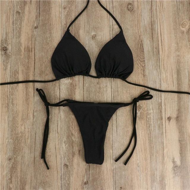 Women Bikini Swimsuit Push-Up Bra Bikini Set Two Piece Swim Suit Swimwear Beachwear Bathing Suit Strappy Swimsuit Two Pieces Bikini Set