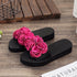 Women Bow Summer Sandals Slipper Indoor Outdoor Flip-flops Beach Shoes New Fashion Casual Flower Slipper High Heeled Bow-Knot Platform Flip Flops Beach Sandals Fashion Summer Slippers