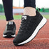 Women Casual Fashion Breathable Walking Mesh Lace Up Flat Sneakers Running Summer Sports Sneakers Fashion Casual Shoe Breathable Mesh Design