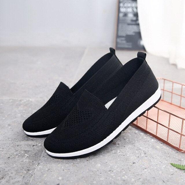 Women Casual Light Espadrilles Breathable Mesh Summer Vulcanized Shoes Woman Flats Women Work Shoes Breathable Mesh Slip-On Shoes Women Mesh Running Casual Espadrilles