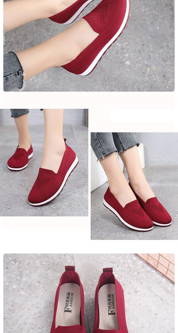 Women Casual Light Espadrilles Breathable Mesh Summer Vulcanized Shoes Woman Flats Women Work Shoes Breathable Mesh Slip-On Shoes Women Mesh Running Casual Espadrilles