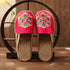 Women Casual Linen Handmade Mules Flat Slippers Retro Vegan Summer Canvas Comfortable Espadrille New Women Shoes Slides Flat Summer Style Handmade Retro Slippers