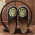 Women Casual Linen Handmade Mules Flat Slippers Retro Vegan Summer Canvas Comfortable Espadrille New Women Shoes Slides Flat Summer Style Handmade Retro Slippers