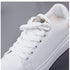 Women Casual New Spring Sneakers Fashion Embroidered White Sneakers Breathable Flower Lace-Up Leather Casual Sports Flat Low Top Sneaker