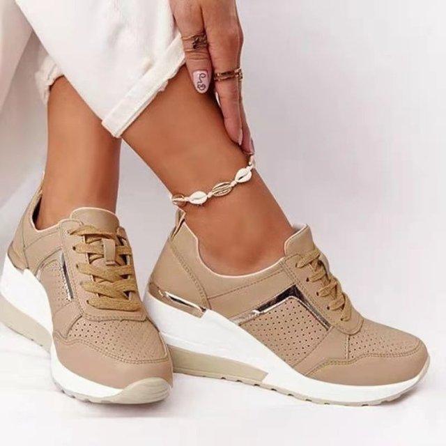 Women Casual Shoes New Fashion Flat Shoes Zipper Lace Up Comfortable Sneakers Female Vulcanized Shoes Womens Platform Slip-on High Top Sneakers Round Toe Thick Sole