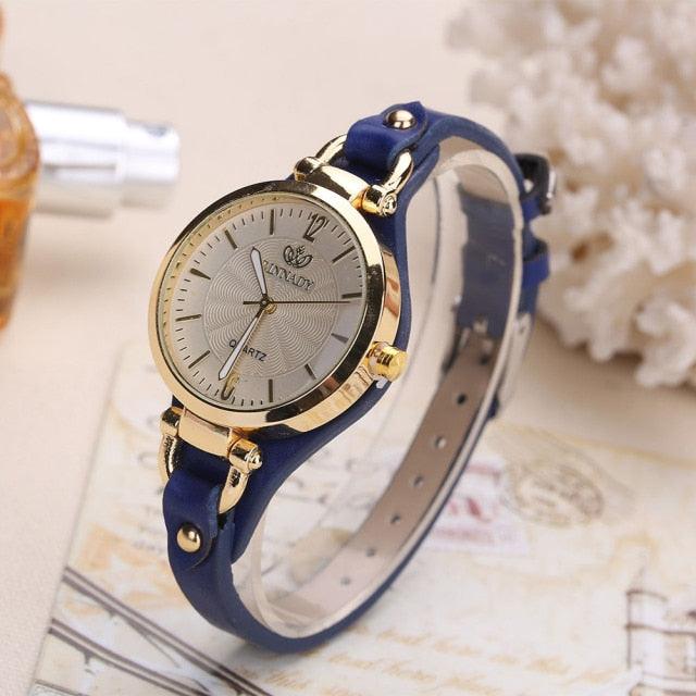 Women Casual Watches Round Dial PU Leather Strap Wristwatch Analog Quartz Watch Fashion Luxury Wrist Watch Unisex Watches Leather Band Analog Quartz Wrist Watch