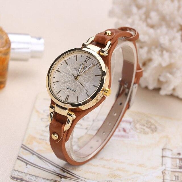 Women Casual Watches Round Dial PU Leather Strap Wristwatch Analog Quartz Watch Fashion Luxury Wrist Watch Unisex Watches Leather Band Analog Quartz Wrist Watch