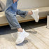 Women Chunky Sneakers Casual Vulcanized Woman High Platform Sneakers Lace Up White Sneakers White Shoes Autumn Winter Fashion Platform High Quality Sneakers