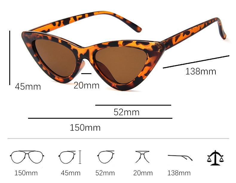 Women Elegant Black Summer Sunglasses Stylish New Popular Cat Eye Design Sunglasses For Woman New Small Eyewear Shades For Women Retro Summer Design Glasses