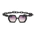 Women Elegant Design Sunglasses Stylish Fashionable Square Shape Sunglasses For Women Latest Unique Chain Style Sun Glasses For Female New Different Shades Large Frame Eyewear