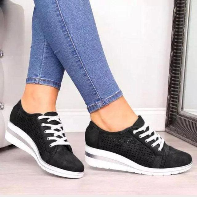 Women Fashion Breathable Platform Shoes Lightweight Non Slip Tennis High Fashion Comfy Fashion Breathable Girls Comfort Casual Lace Up Woman Walking Shoes - STEVVEX Shoes - 106, Casual Women Shoes, Comfortable Shoes, Fashion Women Shoes, High Heel Shoes, Leather Shoes, Leather Women Shoes, Luxury Shoes, Non-Slip Shoes, Shoes, Soft Shoes, Sports Shoes, Strong Shoes, Walking Casual Shoes, Walking Shoes, Women Leather Shoes, Women Shoes - Stevvex.com