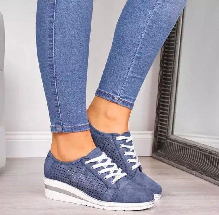 Women Fashion Breathable Platform Shoes Lightweight Non Slip Tennis High Fashion Comfy Fashion Breathable Girls Comfort Casual Lace Up Woman Walking Shoes - STEVVEX Shoes - 106, Casual Women Shoes, Comfortable Shoes, Fashion Women Shoes, High Heel Shoes, Leather Shoes, Leather Women Shoes, Luxury Shoes, Non-Slip Shoes, Shoes, Soft Shoes, Sports Shoes, Strong Shoes, Walking Casual Shoes, Walking Shoes, Women Leather Shoes, Women Shoes - Stevvex.com