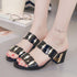 Women Fashion Spring Summer High Heel Sandals Comfortable Sandals Open Toe Tie Up Ankle Wrap Flat Sandals For Women Cute Slip On Dressy Casual Summer Sandals