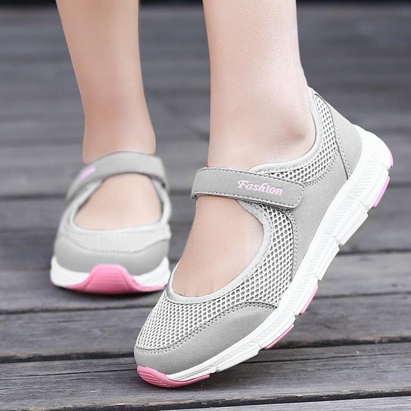 Women Flat Casual Fashion Breathable Mesh Tenis Shoes Women Summer Flat Soft Fashion Lightweight Slip-On Super Light Women Shoes - STEVVEX Shoes - 109, Casual Espadrilles, Casual Sports Sneakers, Casual Women Shoes, Classic Womens Sneakers, Comfortable Shoes, Elegant Women Shoes, Espadrilles, Non-Slip Shoes, Shoes, Soft Shoes, Sport Sneakers, Sports Shoes, Strong Shoes, Walking Shoes, Walking Sneakers, White Shoes, Women sneakers, Women's Sport Sneakers, Womens Espadrilles - Stevvex.com