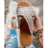 Women Flat Flip Flops New Open Toe Summer Beach Shoes Casual Slides Cross Design Sandals Knotted Flat Footbed Sandals For Ladies Open Toe Casual Summer Slide Sandals