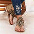 Women Flat Sandals Leopard Snake Print Summer Shoes Beach Leather Sandals Retro Flip Flops Slippers Women Casual Summer Flat Sandal Open Toe Beach Back Zipper T-Strap Outdoor Sandals