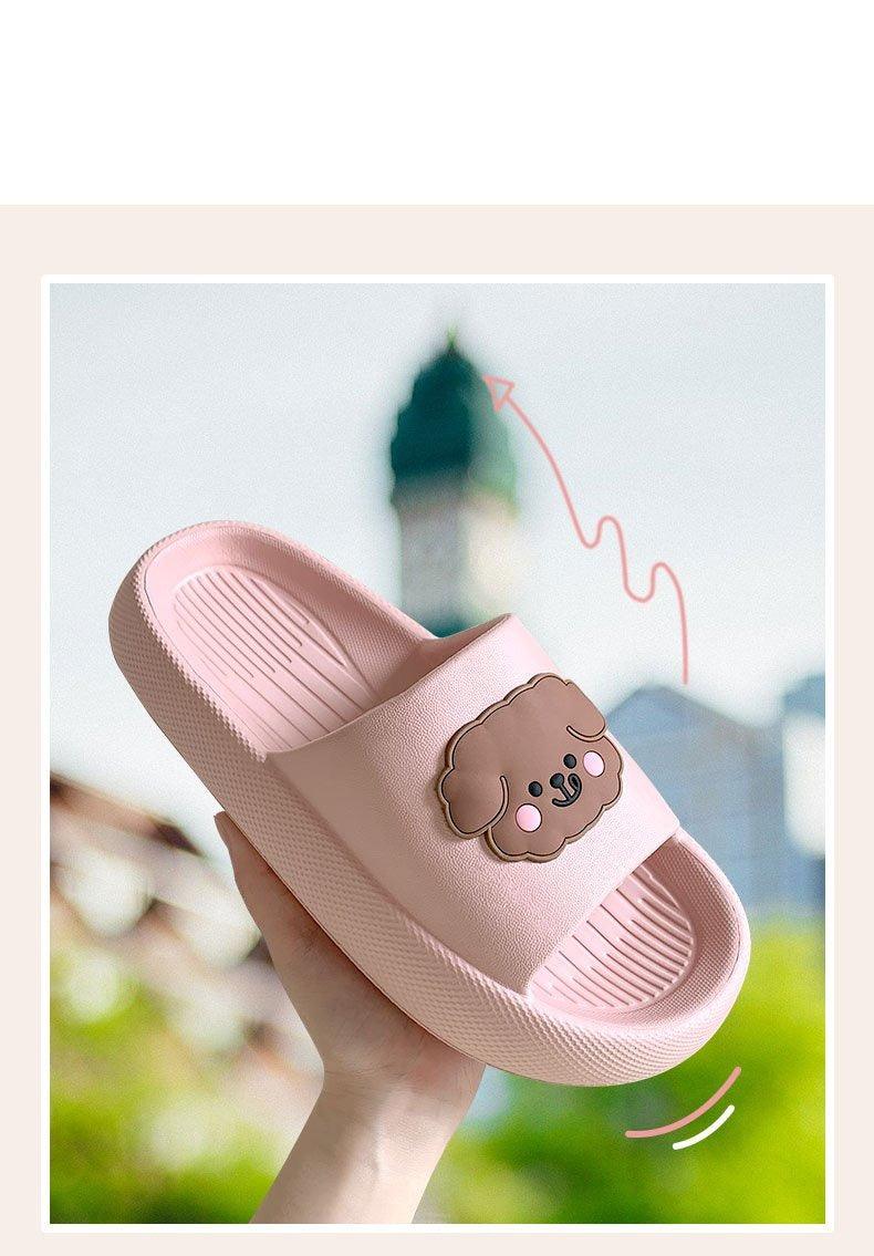 Women Flip Flops Indoor Soft Non Slip Slippers Summer Fashion New Flat Beach Casual Cats Dogs Shoes Open Toe Soft Slippers Soft Shower Bath Pool Gym House Slipper