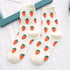 Women Funny Socks Spring Autumn Cartoon Socks Avocado Lemon Watermelon Peach Strawberry Banana Casual Socks Combed Out Of Cotton Soft Socks For Men And Women