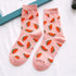 Women Funny Socks Spring Autumn Cartoon Socks Avocado Lemon Watermelon Peach Strawberry Banana Casual Socks Combed Out Of Cotton Soft Socks For Men And Women