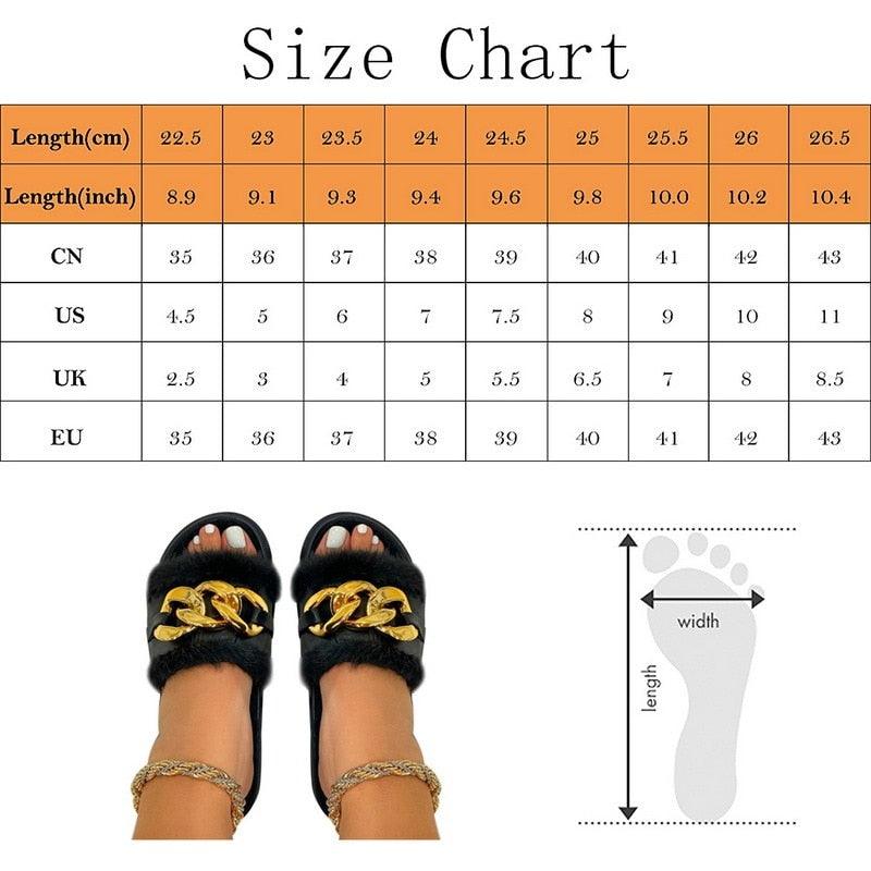 Women Fur Slippers Summer Home Flat Fur Slides For Women Fluffy Shoes Glitter Women' Casual Shoes House Slippers With Arch Support Slip-On Slippers For Women Flat Sandals