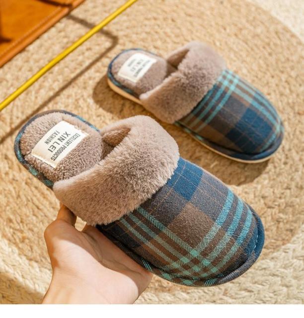 Women Fur Slippers Winter Warm Shoes Suede Plush House Indoor Outdoor Men Couples Cotton Cozy Comfy Faux Fur Slip-On Women House Shoes Memory Foam Suede Fluffy Comfort Plush Anti-Slip Slippers