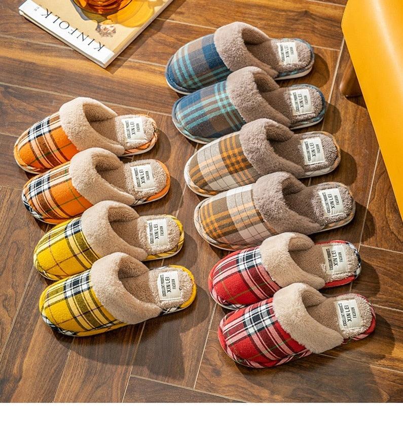 Women Fur Slippers Winter Warm Shoes Suede Plush House Indoor Outdoor Men Couples Cotton Cozy Comfy Faux Fur Slip-On Women House Shoes Memory Foam Suede Fluffy Comfort Plush Anti-Slip Slippers