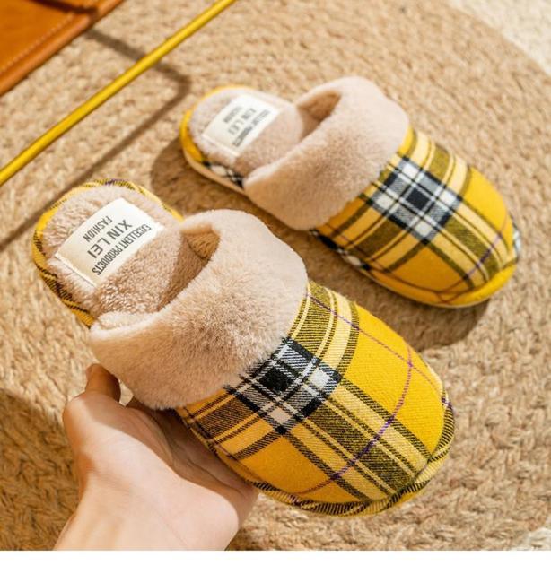 Women Fur Slippers Winter Warm Shoes Suede Plush House Indoor Outdoor Men Couples Cotton Cozy Comfy Faux Fur Slip-On Women House Shoes Memory Foam Suede Fluffy Comfort Plush Anti-Slip Slippers