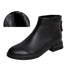 Women Genuine Leather Ankle Boots Warm Fur Waterproof Slip On Super Comfortable Booties Autumn Winter Shoes Keep Warm Anti-Slip Soft Sole Warm Fur Lined Winter Ankle Booties