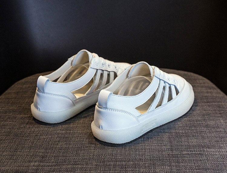 Women Genuine Leather Sneakers Summer White Lacing Flat Woman Casual mfortable Casual Everyday Walking Fashion Outdoor Sneakers - STEVVEX Shoes - 106, Athletic Sneakers, Breathable Sneakers, Breathable Women Sneakers, Elegant Women Sneakers, Fashion Sneakers, Leather Sneakers, Modern Womens Sneakers, Shoes, Sneakers, Walking Sneakers, White Womens Sneakers, Women Casual Sneakers, Women Flat Shoes, Women sneakers, Womens Elegant Sneakers, Womens Fitness Sneakers, Womens Summer Sneakers - Stevvex.com