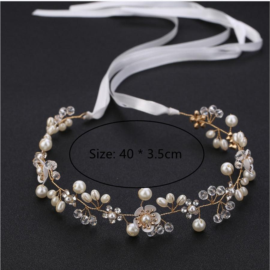 Women Girls Flower Headband Bride Flower Crown Hairband Hair Accessories Wedding Party Spring Bohemia Wreath Headpiece Headwear  Flower Wreath Crown Wedding Garland Headband Floral Hair Accessories For Women And Girls