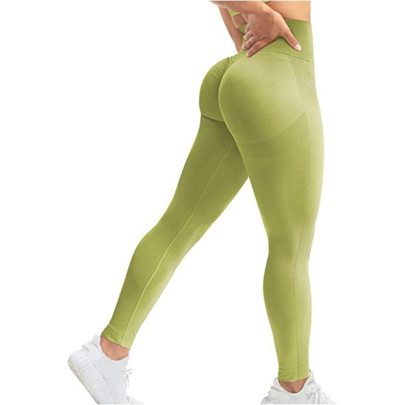 Women High Waist Leggings Female Gym Workout Legging Seamless Leggings Women Push Up Sport Girls Tight Bottom Lift Leggings Yoga Pants Fitness Fashion Push Up Seamless Leggings Breathable Workout Pants