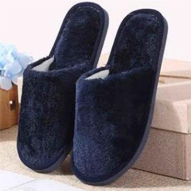 Women Home Slippers Autumn Winter Warm Furry Plush Shoes Indoor Bedroom Light EVA Couple Cotton Slipper House Memory Foam Slippers Furry Faux Fur Lined Bedroom Shoes