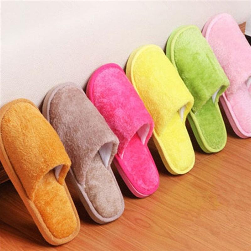 Women Home Slippers Autumn Winter Warm Furry Plush Shoes Indoor Bedroom Light EVA Couple Cotton Slipper House Memory Foam Slippers Furry Faux Fur Lined Bedroom Shoes